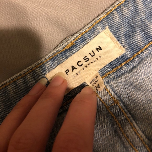 Pacsun size 24 denim distressed skirt - Picture 5 of 8